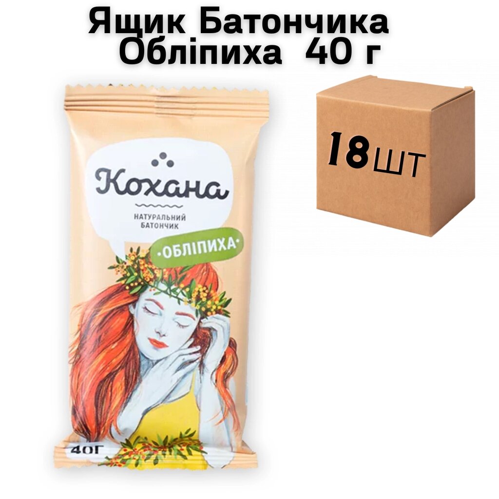 Ящик Батончика Обліпиха 40 г (у ящику 18 шт) від компанії NPRO - фото 1