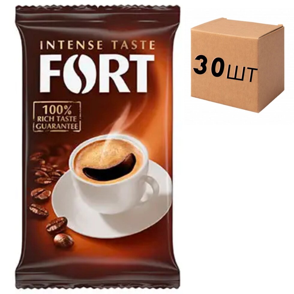 Ящик кави меленої Fort Intense Taste 100 г (у ящику 30 шт) від компанії NPRO - фото 1