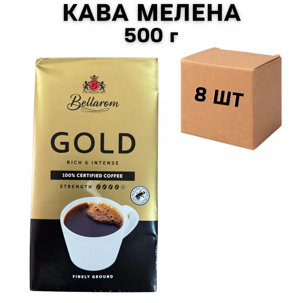 Ящик меленої кави Bellarom Gold 500 г (у ящику 8 шт) від компанії NPRO - фото 1