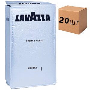 Ящик молотого кофе Lavazza Crema e Gusto 250 г (в ящике 20 шт)