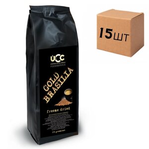 Ящик растворимого сублимированного кофе "GOLD BRASILIA " 250гр. (в ящике 15 шт.)