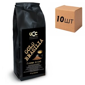 Ящик растворимого сублимированного кофе "GOLD BRASILIA " 500гр.( в ящике 10 шт)