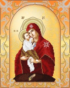 Схема для вишивання бісером АС3-021 Почаївська ікона Божої Матері (золото) ТМ "Астрочка"