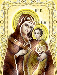 Схема для вишивання бісером АС5-112 Віфліємська Ікона Божої Матері (золото) ТМ "Астрочка"