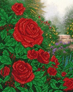 Схема для вишивання бісером АК3-076 Червоні троянди ТМ "Астрочка"