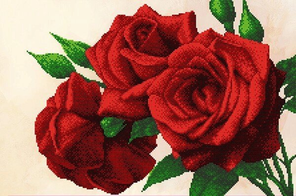 Схема для вишивання бісером АХ2-011 Королівські троянди ТМ "Астрочка" від компанії ТМ "Астрочка" - фото 1