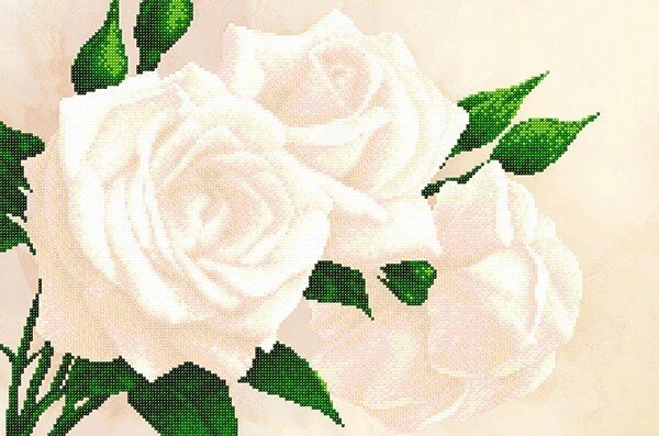 Схема для вишивання бісером АХ2-012 Чайні троянди ТМ "Астрочка" від компанії ТМ "Астрочка" - фото 1