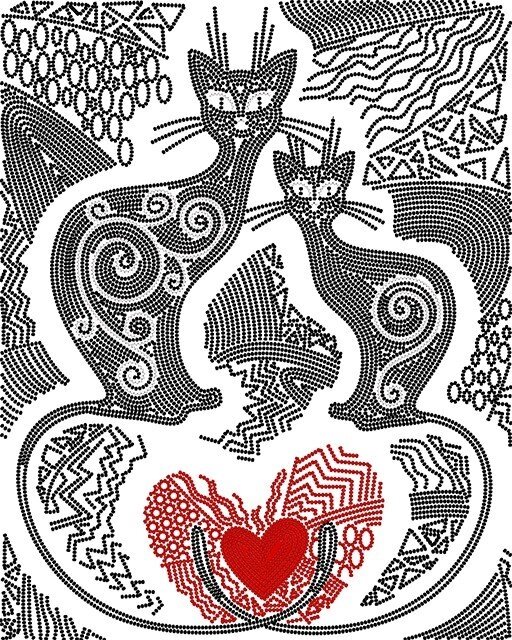 Схема для вишивання бісером АК3-192 Візерунки кохання ТМ "Астрочка" від компанії ТМ "Астрочка" - фото 1
