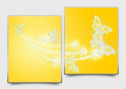 Схема для вишивання бісером АР3-013 Ажурні метелики (жовтий) ТМ "Астрочка" від компанії ТМ "Астрочка" - фото 1