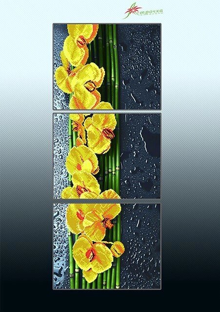 Схема для вишивання бісером АР3-016 Жовтий каскад ТМ "Астрочка" від компанії ТМ "Астрочка" - фото 1