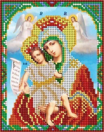 Схема для вишивання бісером АС5-002 Ікона Божої Матері Милуюча ТМ "Астрочка" ##от компании## ТМ "Астрочка" - ##фото## 1