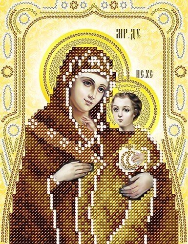 Схема для вишивання бісером АС5-112 Віфліємська Ікона Божої Матері (золото) ТМ "Астрочка" від компанії ТМ "Астрочка" - фото 1