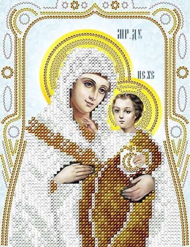 Схема для вишивання бісером АС5-113 Віфліємська Ікона Божої Матері (срібло) ТМ "Астрочка" від компанії ТМ "Астрочка" - фото 1