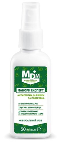 Засіб дезінфекційний Манорм Експерт в блістері MDM 50 мл