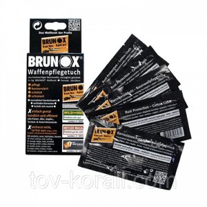 Brunox Gun Care серветки для догляду за зброєю 5 шт в коробці