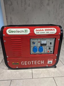 Генератор Бензиновий однофазний GeoTech GSA 3000ES 2.5-2,7 кВт