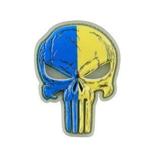 M-Tac нашивка Punisher синя / жовта GID