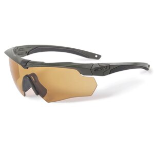 Окуляри захисні балістичні ESS Crossbow Hunting Stealth Olive with HI-Def Bronze & Gray Lenses Olive