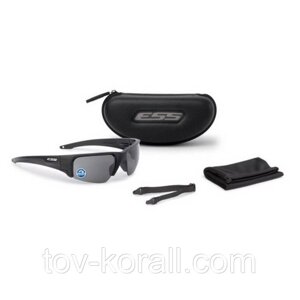 Окуляри захисні балістичні ESS Crowbar Black Polarized Mirrored Gray