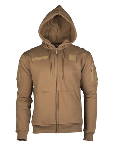 Реглан с капюшоном на молнии TACTICAL HOODIE Coyote