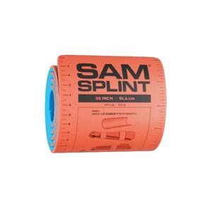 Шина іммобілізаційна (медична) SAM Splint 36 in. Rolled Orange/Blue