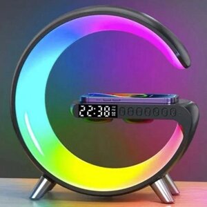 Світильник, нічник RGB Smart Light Sound Machine з бездротовою зарядкою 15W та Bluetooth колонкою 3W