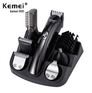 Машинка тример для стрижки волосся KEMEI KM-600 (11 В 1 + Підставка)