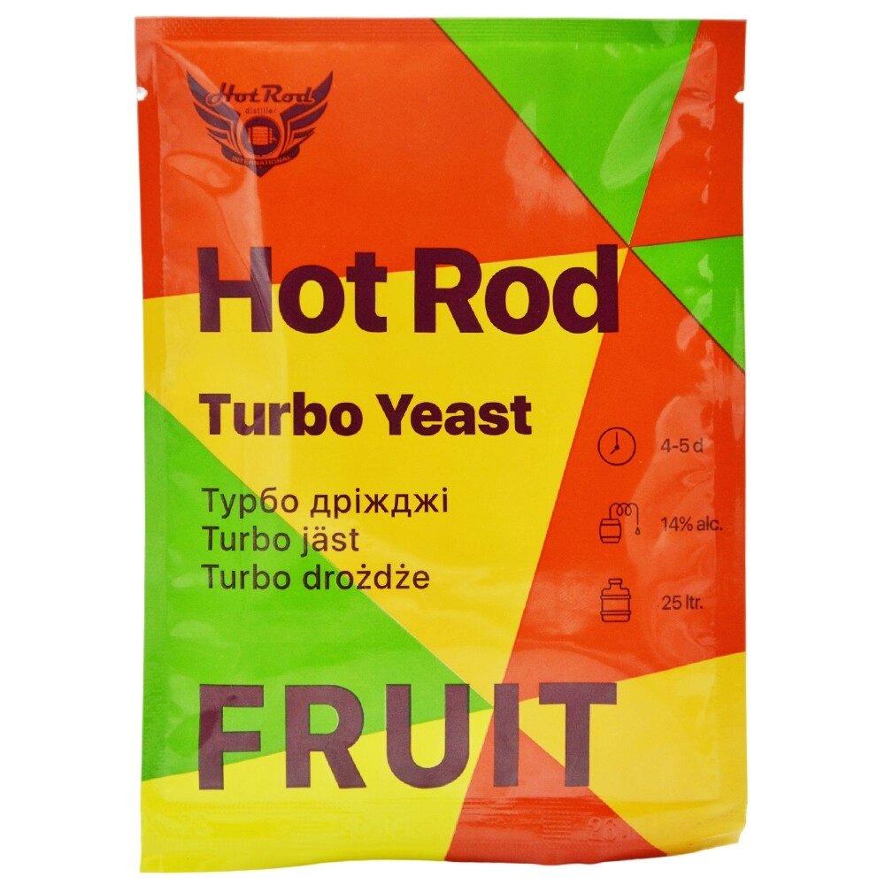 Фруктові турбо дріжджі Hot Rod Fruit на 25 л від компанії Romaniv-shop - фото 1