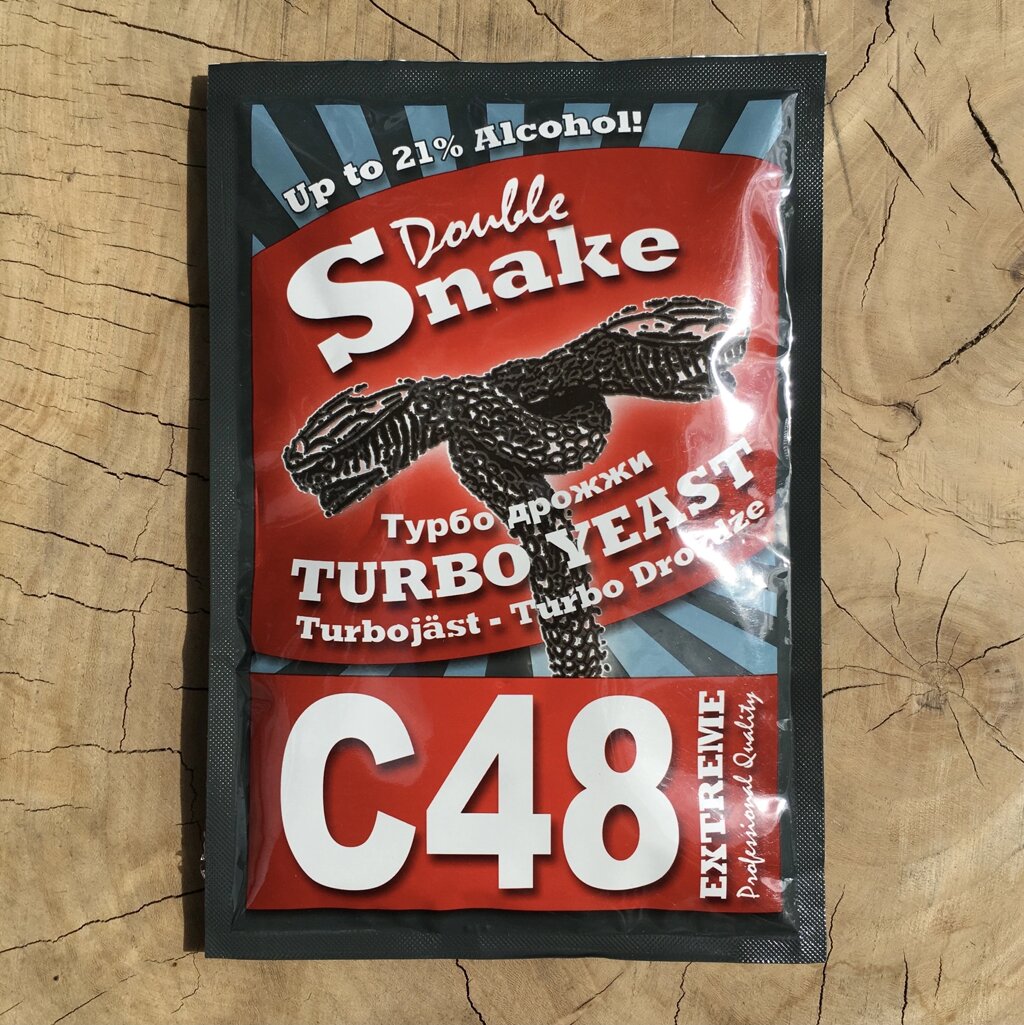 Турбо дріжджі Double Snake C48, на 6-9 кг цукру від компанії Romaniv-shop - фото 1