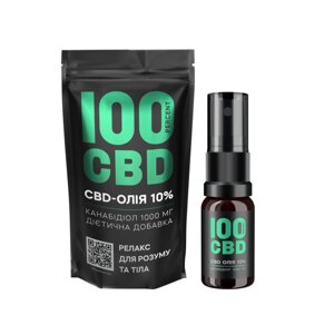 CBD олія 10% 1000 мг 10 мл (кбд)