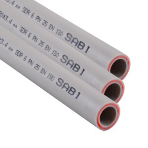 Труба Sabi PPR Fiber PIPE ф63 * 10.5 mm PN 25 зі скловолокном