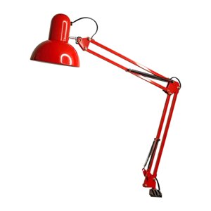 Лампа настільна на струбцині велика "червона"