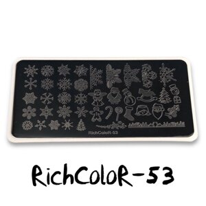 Пластина для стемпинга Richcolor 51