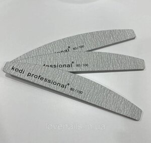 Професійна пилка для нігтів Kodi Professional 80/100 Half Grey (півколо)