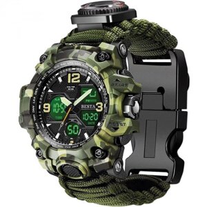 Годинник для військових Besta Life Pro Khaki з компасом