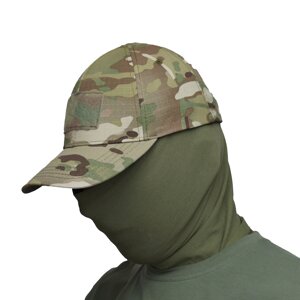 Кепка UATAC з велкро Multicam Flexible (Мультикам Еластан)