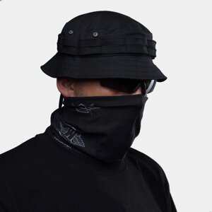 Панама UATAC зі скошеним полями Black Flexible (Чорний Еластан)