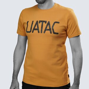 Футболка літня 95/5 UATAC Жовта з принтом UATAC Камуфляж