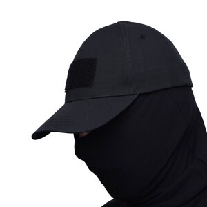 Кепка UATAC з велкро Black (Чорний)