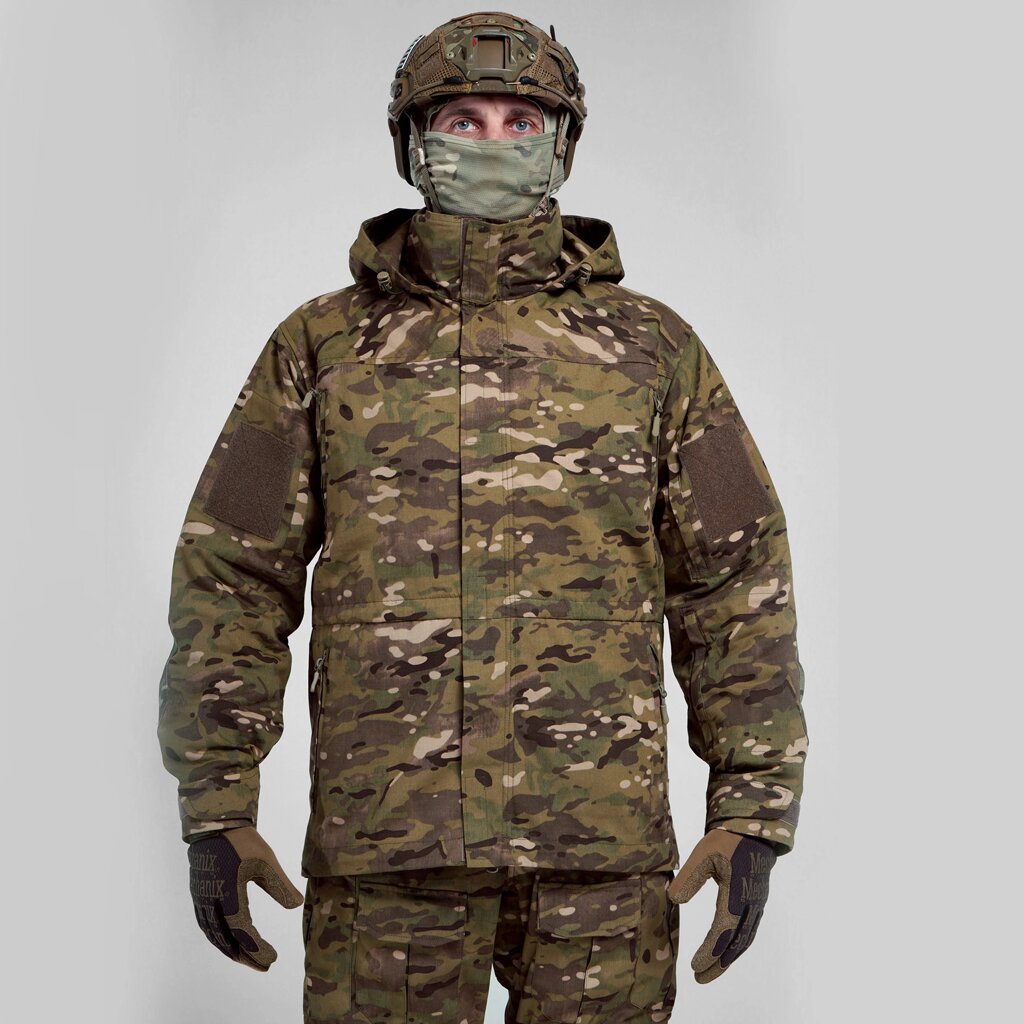 Тактична куртка UATAC Gen 5.2 Olive (Олива). Куртка пара з флісом XXXL від компанії UATAC. Special Ops Military Uniform - фото 1