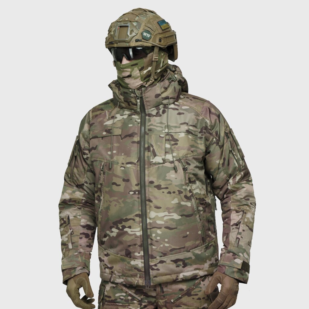 Тактична зимова куртка UATAC Multicam Hard Membrane Climashield Apex від компанії UATAC. Special Ops Military Uniform - фото 1