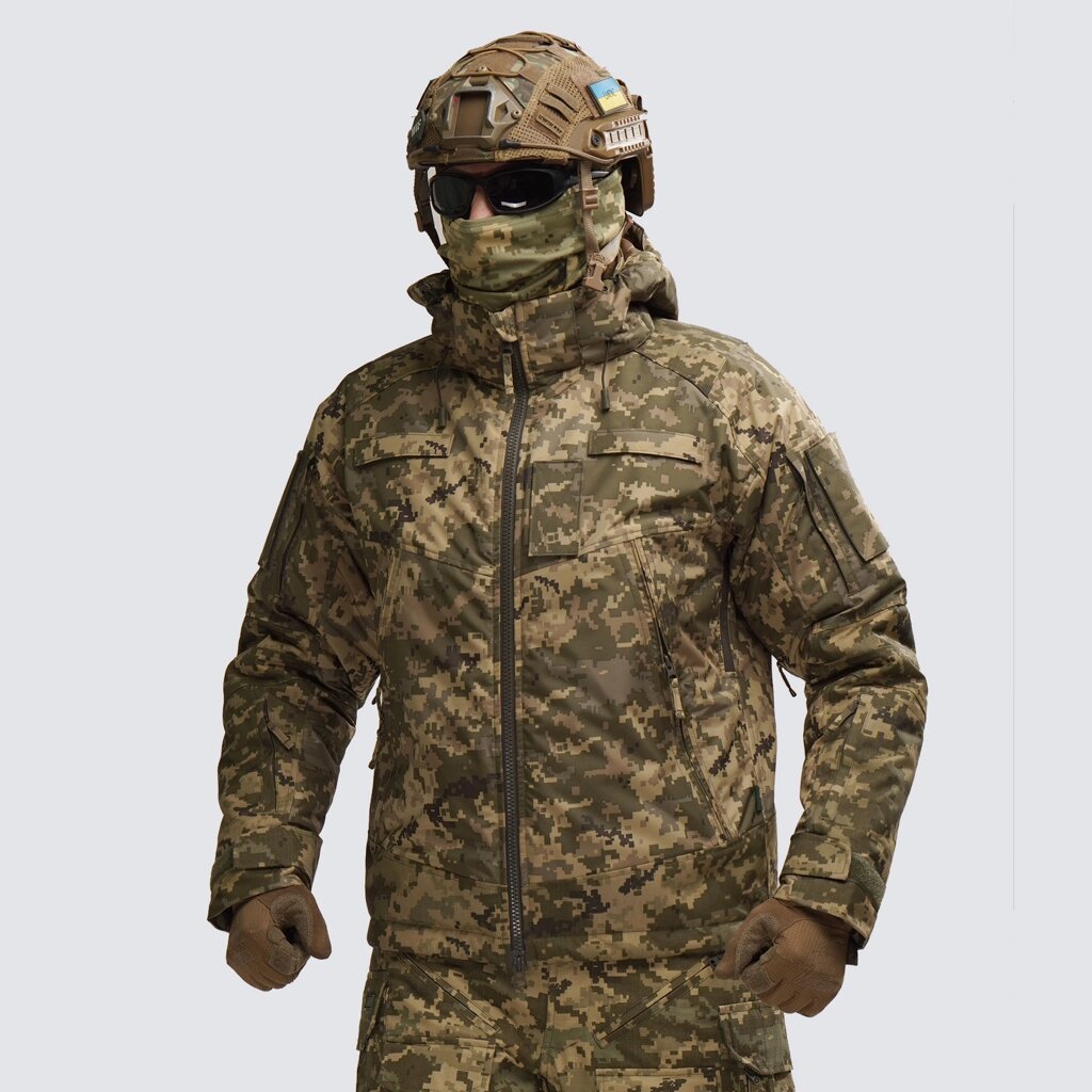 Тактична зимова куртка UATAC Pixel Membrane Climashield Apex S від компанії UATAC. Special Ops Military Uniform - фото 1