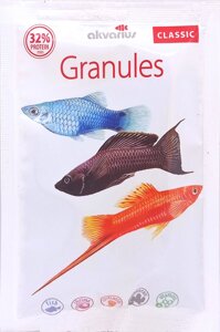 Корм Акваріус Класік меню гранули для молоді та дрібних акваріумних риб 40 г