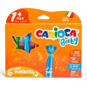 Фломастери для малювання Carioca Baby 42815 6 кольорів