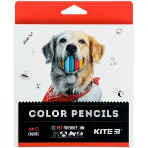 Набір кольорових олівців Kite Dogs K22-055-1 24 кольори