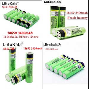 Акумулятор 18650 Liitokala Lii 34B 3400 mAh 3,7V Li-Ion. з плоским