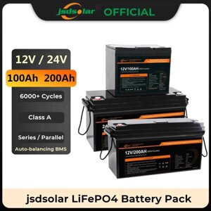 Акумулятор Jsdsolar LiFePo4 12 V 100 Ah