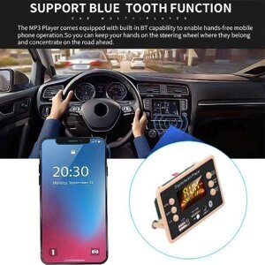 ‼Авто MP3 плеер bluetooth5.0 FM USB micro модуль12V MP3 FLAC WMA WAV