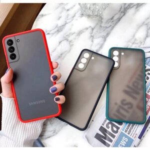 Чохол Matte Case для Samsung S22 Plus (код 21) матовий захист камер