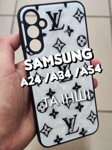 Чохол на Samsung A23 A34 A54 бренд захист камер принт чохол